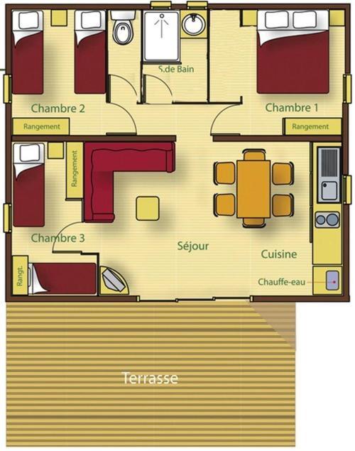Hotellerie De Plein Air Belle Dune Berck Номер фото